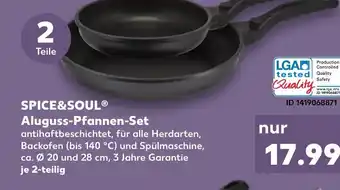 Kaufland Spice&Soul Aluguss-Pfanne-Set tilbud