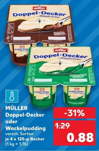 Kaufland Müller Doppel-Decker Oder Wackelpudding tilbud