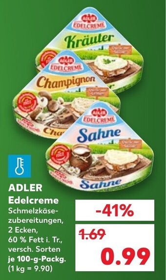 Kaufland Adler Edelcreme tilbud