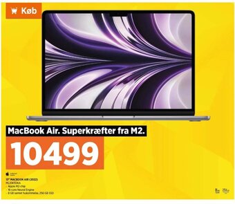 Power 13" Macbook Air (2022) MLXW3DKA tilbud