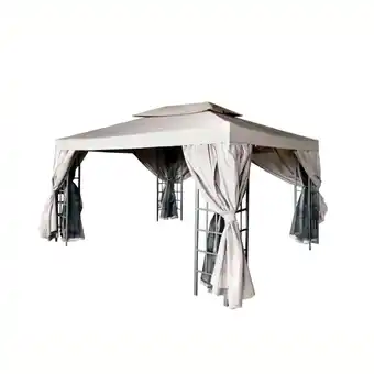 Silvan Brindisi-pavillon m. sider, 3 x 4 m, natur tilbud