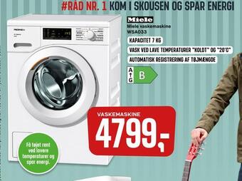 Skousen Miele vaskemaskine wsa033 tilbud