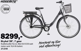 Elcykel 28", 7 gear