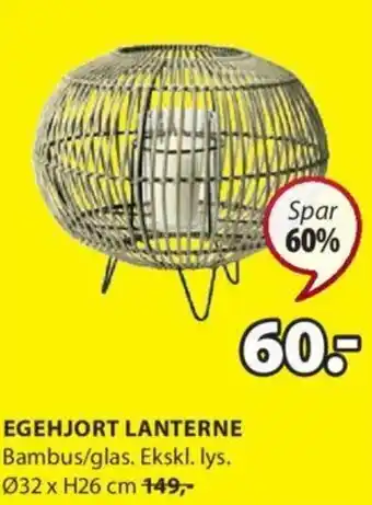 JYSK Egehjort Lanterne tilbud