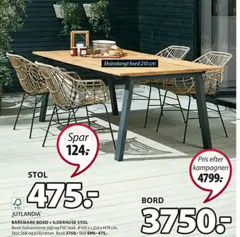 JYSK Barsmark Bord + Ilderhuse Stol tilbud