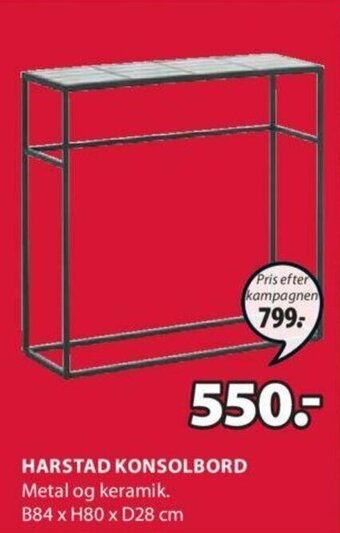 JYSK Harstad Konsolbord tilbud