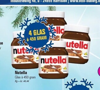 Otto Duborg Nutella tilbud