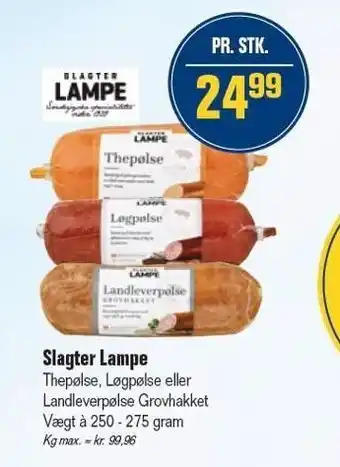 Otto Duborg Slagter lampe tilbud