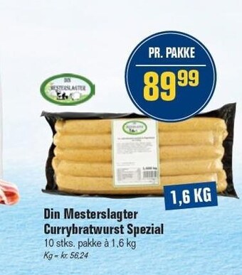 Otto Duborg Din mesterslagter currybratwurst spezial tilbud
