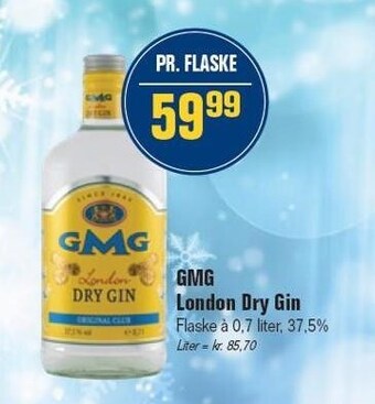 Otto Duborg Gmg london dry gin tilbud