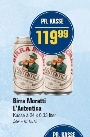 Otto Duborg Birra moretti l'autentica tilbud