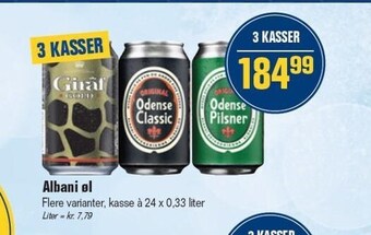 Otto Duborg Albani øl tilbud