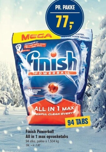 Otto Duborg Finish powerball all in 1 max opvasketabs tilbud