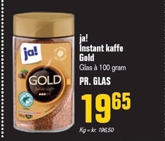 Otto Duborg Ja! instant kaffe gold tilbud