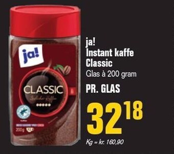Otto Duborg Ja! instant kaffe classic tilbud