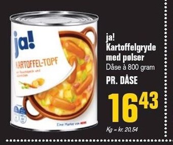 Otto Duborg Ja! kartoffelgryde med pølser tilbud
