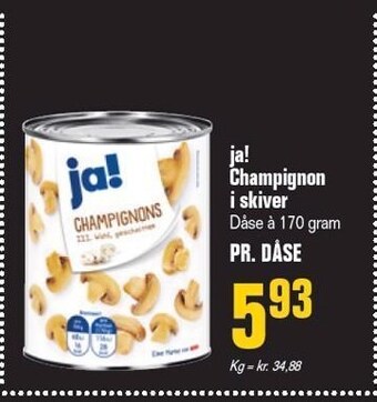 Otto Duborg Ja! champignon i skiver tilbud