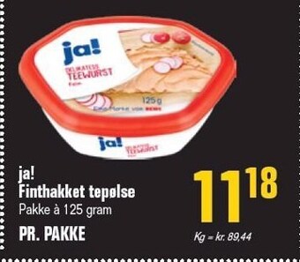 Otto Duborg Ja! finthakket tepølse tilbud