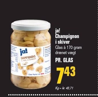 Otto Duborg Ja! champignon i skiver tilbud