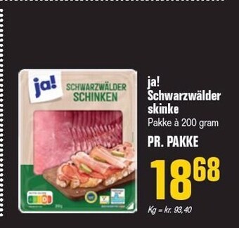 Otto Duborg Ja! schwarzwälder skinke tilbud