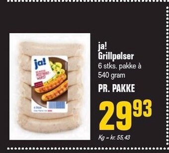Otto Duborg Ja! grillpølser tilbud