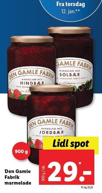 Lidl Marmelade tilbud