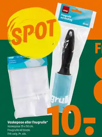 Vaskepose eller fnugrulle