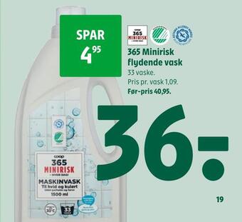Coop 365 365 minirisk flydende vask tilbud