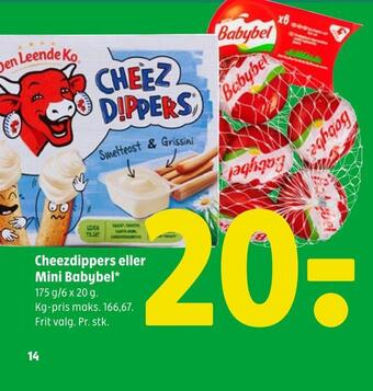 Coop 365 Cheezdippers eller mini babybel tilbud