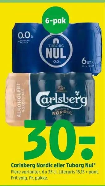 Coop 365 Carlsberg nordic eller tuborg nul tilbud