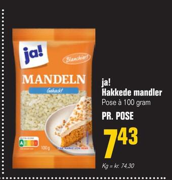Otto Duborg Ja! hakkede mandler tilbud