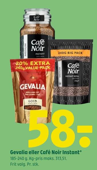 Coop 365 Gevalia eller café noir instant tilbud