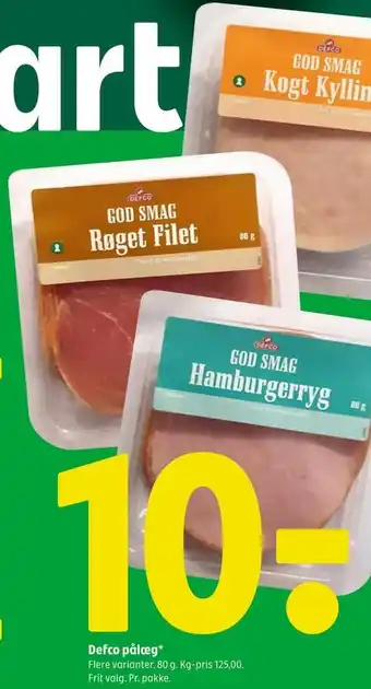 Coop 365 Defco pålæg tilbud