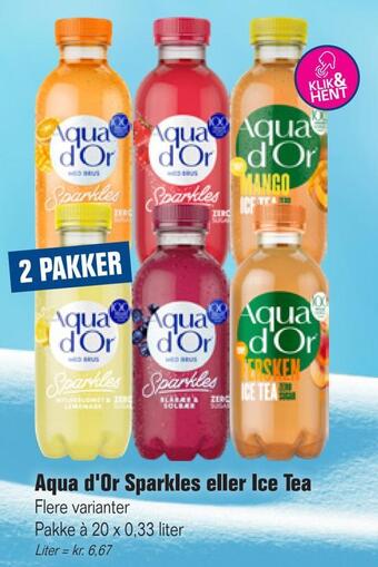 Otto Duborg Aqua d'or sparkles eller ice tea tilbud