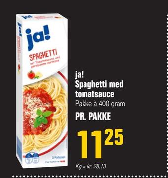 Otto Duborg Ja! spaghetti med tomatsauce tilbud