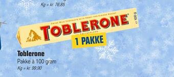 Otto Duborg Toblerone tilbud