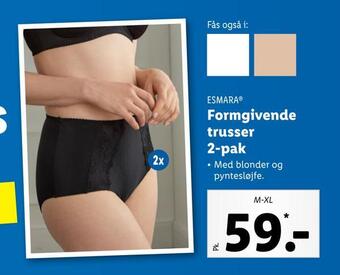 Lidl Formgivende trusser 2-pak tilbud