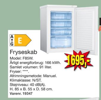 Harald Nyborg Wasco fryseskab tilbud