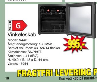 Harald Nyborg Wasco vinkøleskab tilbud