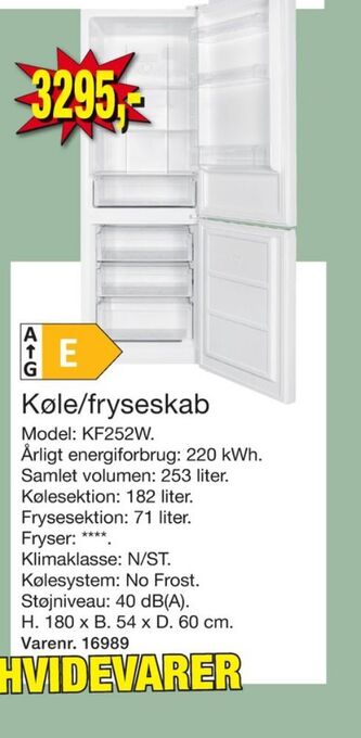 Harald Nyborg Wasco køle/fryseskab tilbud