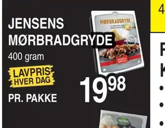 ABC Lavpris Jensens mørbradgryde tilbud