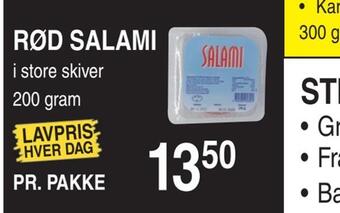 ABC Lavpris Rød salami tilbud
