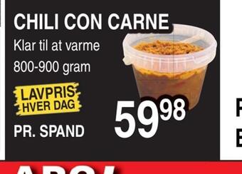ABC Lavpris Chili con carne tilbud