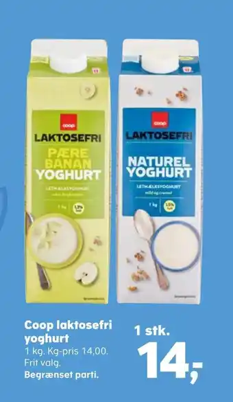 Kvickly Coop laktosefri yoghurt tilbud