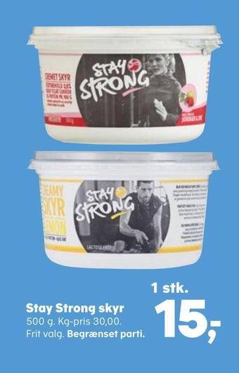 Kvickly Stay strong skyr tilbud