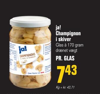 Poetzsch Padborg Ja! champignon i skiver tilbud
