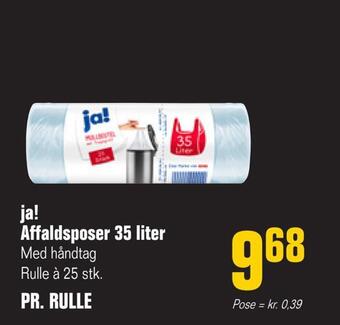 Poetzsch Padborg Ja! affaldsposer 35 liter tilbud