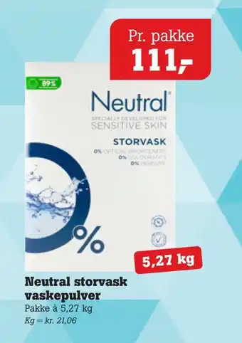 Poetzsch Padborg Neutral storvask vaskepulver tilbud