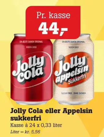 Poetzsch Padborg Jolly cola eller appelsin sukkerfri tilbud