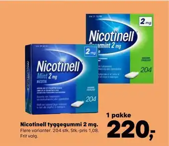 Nicotinell tyggegummi 2 mg